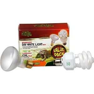  Zilla White Spot & Tropical Coil Heat Lamp Value Pack Pet 