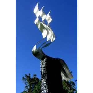    Modern Contemporary Metal Sculpture By Jon Allen: Home & Kitchen