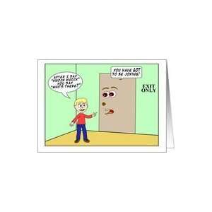 Humorous Knock Knock Birthday Card for Nine Year Old Card 