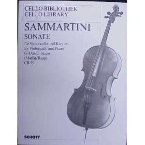   Major for Violoncello & Piano Giovanni Battista Sammartini Books