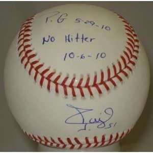     2x insc NO HIT JSA   Autographed Baseballs: Sports & Outdoors