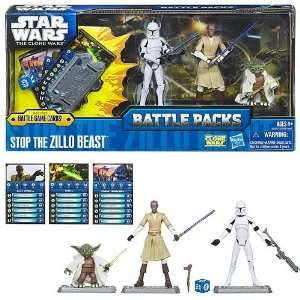  Star Wars Clone Wars Battle Packs Stop the Zillo Beast 