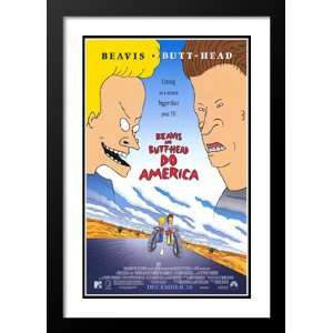 Beavis & Butthead Do America 20x26 Framed and Double Matted Movie 