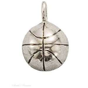  Sterling Silver Basketball Charm: Arts, Crafts & Sewing