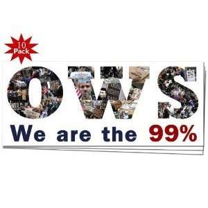 Creative Clam We Are The 99% Ows Occupy Wall Street Protest Window Or 