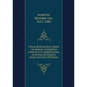 Vita et doctrina Jesu Christi  ex quatuor evangelistis collecta et in 