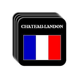  France   CHATEAU LANDON Set of 4 Mini Mousepad Coasters 