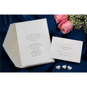  Joined Embossed Hearts Wedding Invitations: Health 