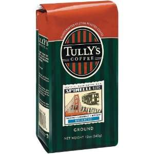 Tullys Coffee Spinelli Blend GROUND, 12 Ounce Bag  