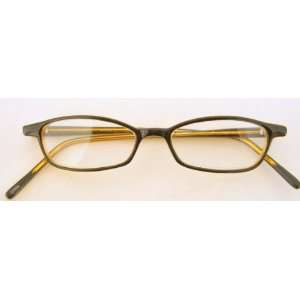 Zoom (C61) Reading Glasses, Rectangular Dark Brown Exterior/Light 