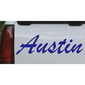  Austin Car Window Wall Laptop Decal Sticker    Blue 26in X 