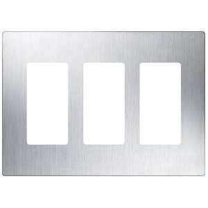   CW 3 SS 3 Gang ClaroWall Plate, Stainless Steel: Home Improvement