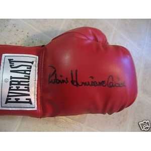  RUBIN HURRICANE CARTER BOXING GLOVES AUTOGRAPHED: Sports 