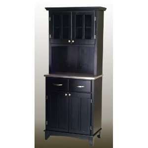  Homestyles 5001 0043 42 Black Buffet with 2 Door Hutch and 