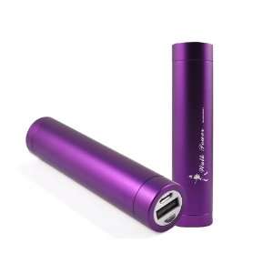  2600mAh Colorful External Battery Pack and Charger (Power Bank 