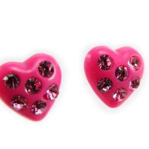  Crystal earrings Sissi pink. Jewelry