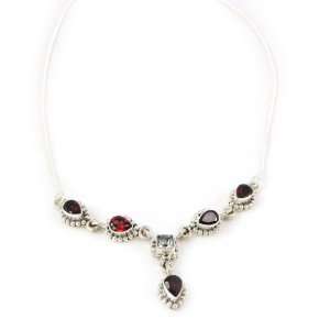  Necklace silver Heaven garnet.: Jewelry