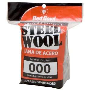  Red Devil 0321 8 Pack Steel Wool, 000 Extra Fine: Home 