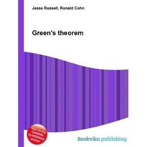  Greens theorem Ronald Cohn Jesse Russell Books