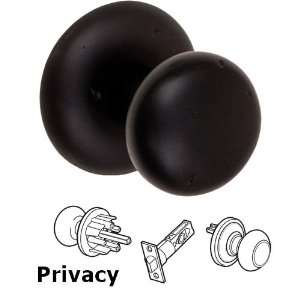  Privacy sandcast half round knob with bronze round rosette 