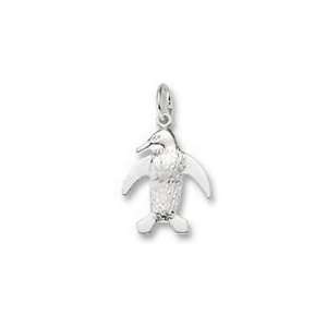  0871 Penguin Charm   Sterling Silver: Jewelry