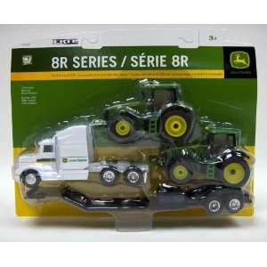   Ertl Collectibles 1:64 John Deere Semi with 8R Tractors: Toys & Games
