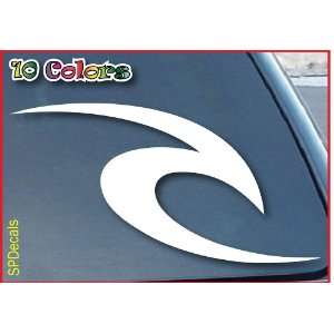  Rip Curl Car Window Decal Sticker 4 Wide (Color White 