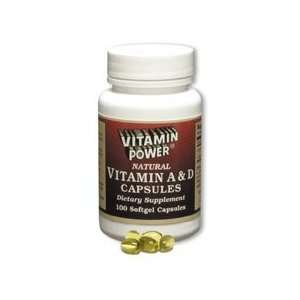  Vitamins A & D, 250 Softgel Capsules per Bottle (4 Pack 
