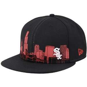  New Era Chicago White Sox Black City Deep Fitted Hat 