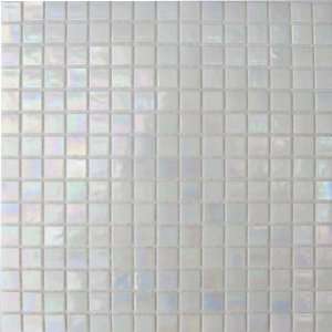   Opalescent Mosaic White Glass Tile (10 Sq. Ft./Case): Home Improvement