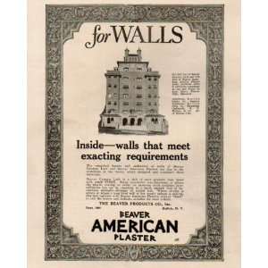 1920s Beaver American Plaster Advertisement featuring Kansas City, MO 