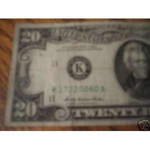  20$ 1969 FEDERAL RESERVE NOTE   BANK OF DALLAS: Everything 