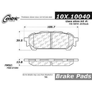  Centric Parts, 102.10040, CTek Brake Pads Automotive