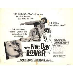  1962 The Five Day Lover 27 x 40 inches Style B Movie 