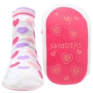  Hearts Skidders Baby Gripper Socks   24 mos: Baby