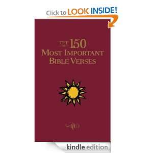 The 150 Most Important Bible Verses: Thomas Nelson Books, Sheila Anne 
