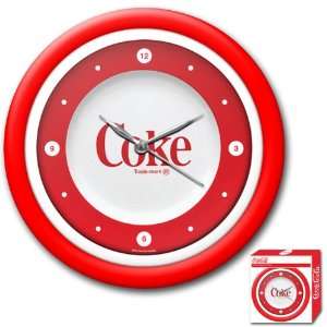   Coca cola Clock W/white Neon   1070s Style   12 Inch