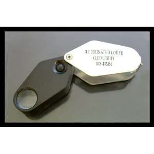  10x Jewelers Loupe Magnifier w/ LED Light: Everything 