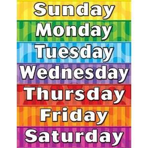  Teacher Created Resources Days of the Week Chart, Multi 