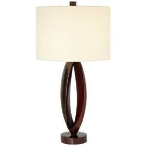  Midtown Chic Merlot Finish Contemporary Table Lamp
