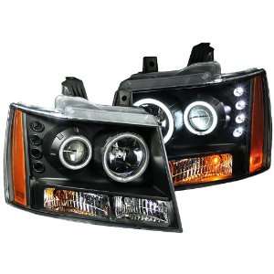 Anzo USA 111109 Chevrolet Projector Black Clear AmberHeadlight 
