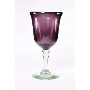  VIVAZ Bolitas Goblet, Purple Recycled Glass, Set of 4 