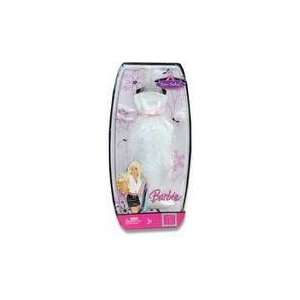  Barbie Party Perfect Fashion White Gown: Toys & Games