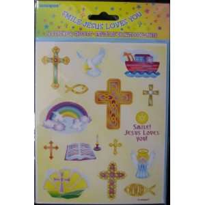  Religious Sticker Sheets 4pk.: Toys & Games