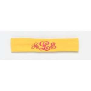  Yellow Toddler Stretch Headband Embroidery Blanks Baby