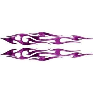  Full Color Reflective Tribal Inferno Purple Flame Decals 