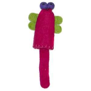    Cheppu Felt Dragonfly Finger Puppet Hot Pink & Lime: Toys & Games