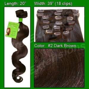  #2 Dark Brown   20 inch Body Wave   925590 Beauty