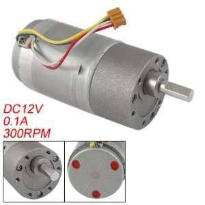   12V 0.1A 300RPM Output Speed DC Geared Gear Box Motor: Home & Kitchen