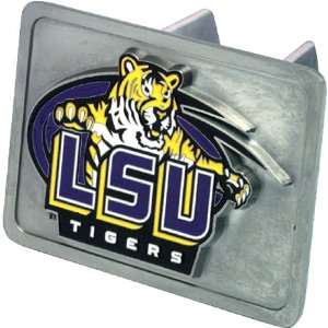   Tigers NCAA Pewter Trailer Hitch Cover by Half Time: Sports & Outdoors